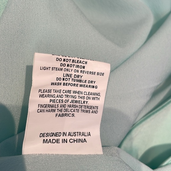 Revolve Elliott Camo Dress Aqua Color Size XS EUC - Picture 11 of 14